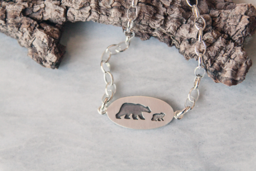 Mama Bear Bracelet, One Cub