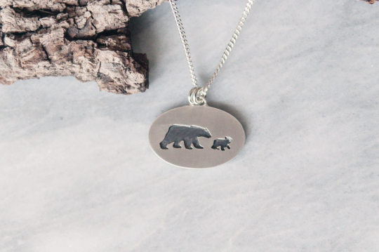 Mama bear sale sterling silver necklace